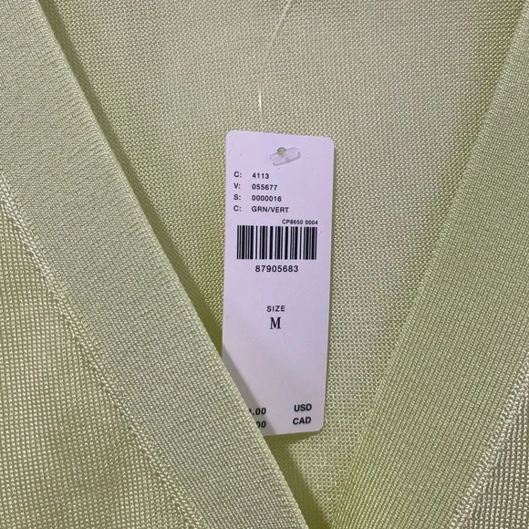 Maeve Light Yellow V-Neck Cardigan - Picture 5 of 6